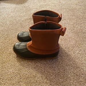 Cabelas Mens Sz 13 Side Zip Duck Boots Leather